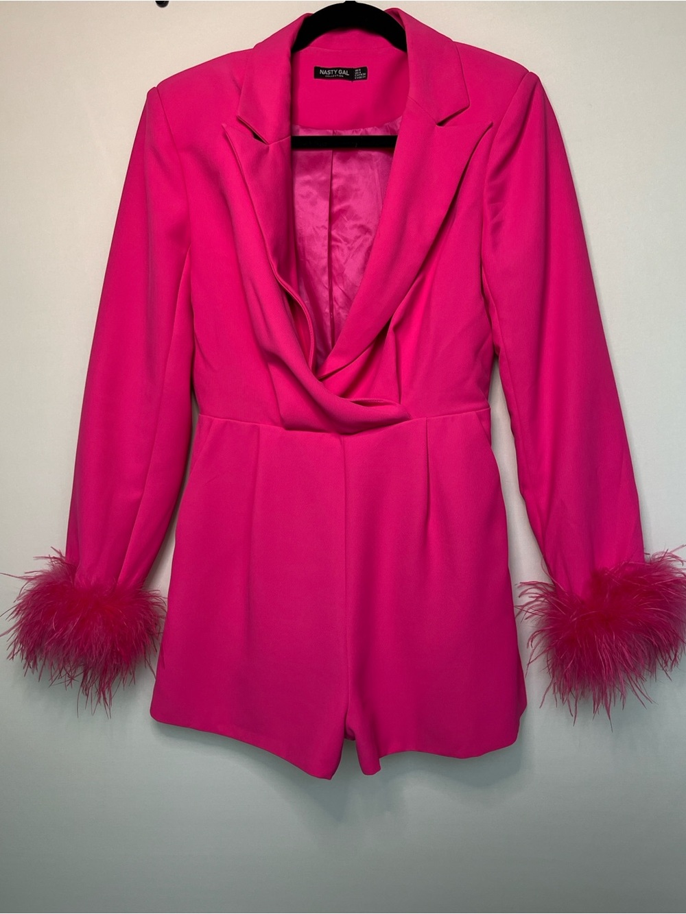 Nasty Gal Vibrant Hot Pink Romper